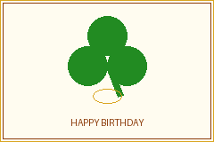 E-card design: Happy Birthday
