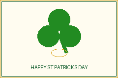 E-card design: Happy St Patrick's Day